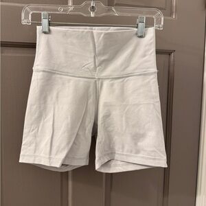 Aritzia TNA Women's Baby Blue/Off-White Bike Shorts